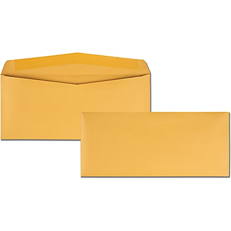 Quality Park Kraft Regular Business Envelopes - Business - #14 - 5" Width x 11 1/2" Length - 28 lb - Gummed - Kraft - 500 / Box - Kraft