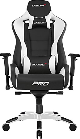 AKRacing Master Pro Luxury XL Gaming Chair White Office Depot