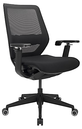 Mid Back Office Chair with Lumbar Support : 125-5C-51A20R-19AB