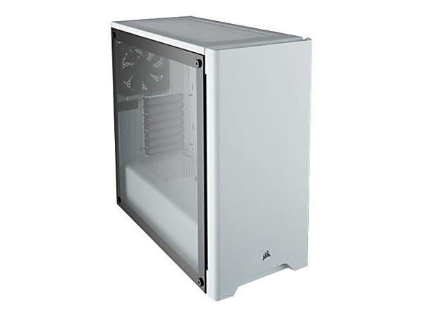 Corsair Carbide 275R Computer Case - Mid-tower - White - Steel, Plastic, Tempered Glass - 4 x Bay - 2 x 4.72" x Fan(s) Installed - 0 - ATX, Micro ATX, Mini ITX Motherboard Supported - 18.87 lb - 6 x Fan(s) Supported