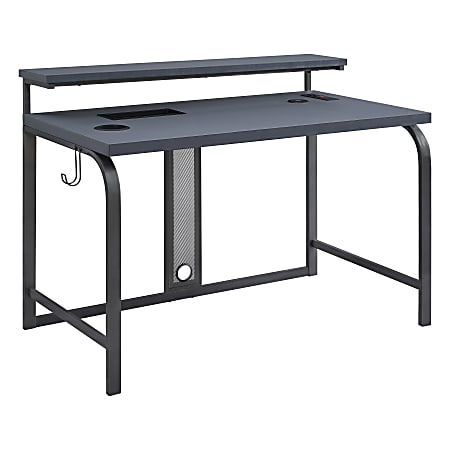 Office Star™ Reload 48"W Gaming Computer Desk, Gray