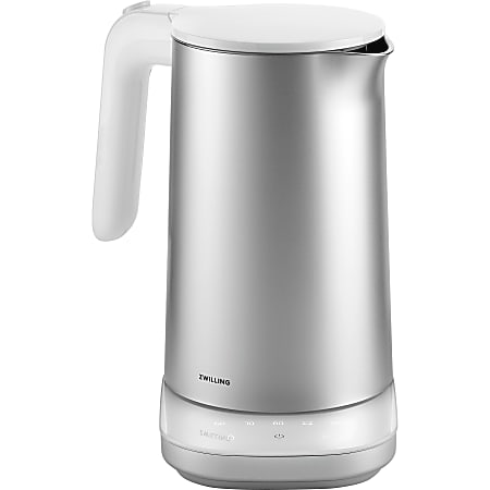 Zwilling Enfinigy 1-Liter Stainless Steel Electric Kettle Pro With Cool Touch, Silver