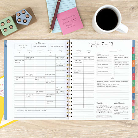 AT A GLANCE Academic WeeklyMonthly Planner 5 38 X 8 12 Tan July 2016