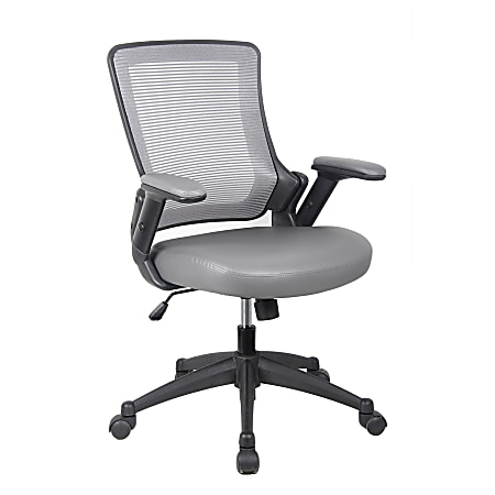 Techni Mobili Ergonomic Mesh Mid-Back Task Chair, Gray