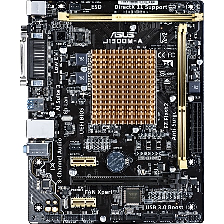 Asus J1800M-A Desktop Motherboard - Intel Chipset - Socket BGA-1170 - Intel Celeron J1800 Dual-core (2 Core)