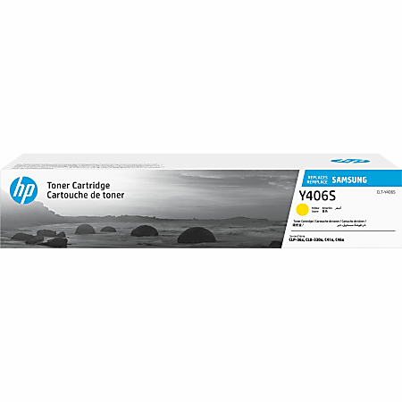 HP Y406S Yellow Toner Cartridge for Samsung CLT-Y406S, SU466A