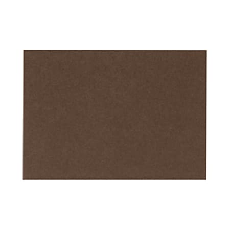 LUX Flat Cards, A1, 3 1/2" x 4 7/8", Chocolate Brown, Pack Of 250