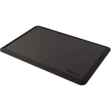 Fellowes® Anti-Fatigue Wellness Floor Mat, Rectangular, 36" x 24", Black