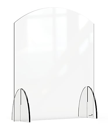 Rosseto Serving Solutions Avant Guarde Acrylic Sneeze Guard, 24" x 28", Clear