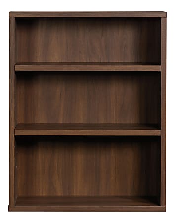 Sauder® Optimum 45"H 3-Shelf Bookcase Spiced Mahogany