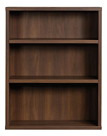 Sauder® Optimum 45"H 3-Shelf Bookcase Spiced Mahogany