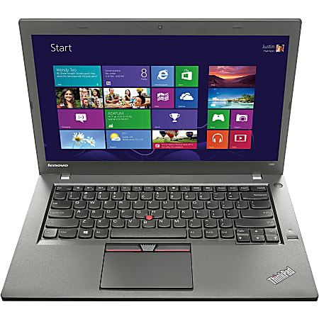 Lenovo ThinkPad T450s 20BW000HUS 14" LCD Ultrabook - Intel Core i7 i7-5600U Dual-core (2 Core) 2.60 GHz - 8 GB DDR3L SDRAM - 256 GB SSD - Windows 7 Professional 64-bit upgradable to Windows 8.1 Pro - 1920 x 1080 - In-plane Switching (IPS) Technology - Black