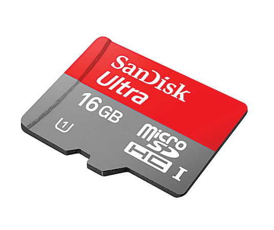 SanDisk 16GB Ultra UHS-I microSDHC Memory Card