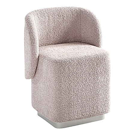 Office Star Cady Fabric Vanity Accent Chair, Dusty Rose