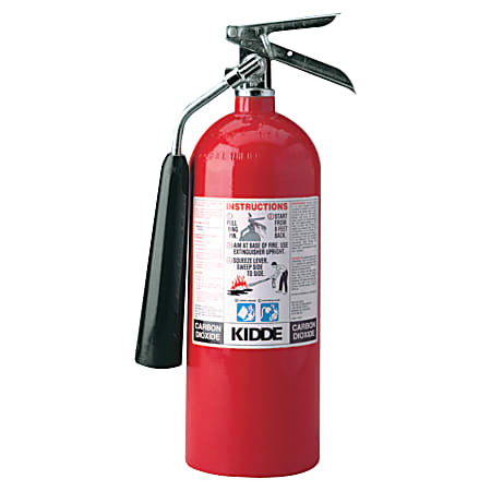 Kidde ProLine Carbon Dioxide Fire Extinguishers  BC Type, 5 lb Cap. Wt.
