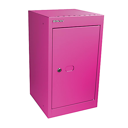 Bisley CLK Steel Cube Locker, 20"H x 12"W x 12"D, Fuchsia
