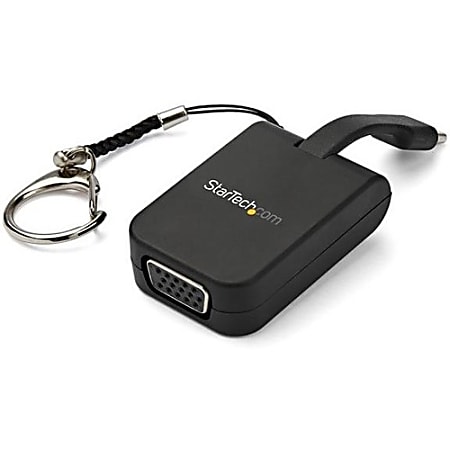 StarTech.com Portable USB C to VGA Adapter -
