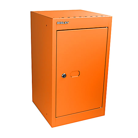 Bisley CLK Steel Cube Locker, 20"H x 12"W x 12"D, Orange