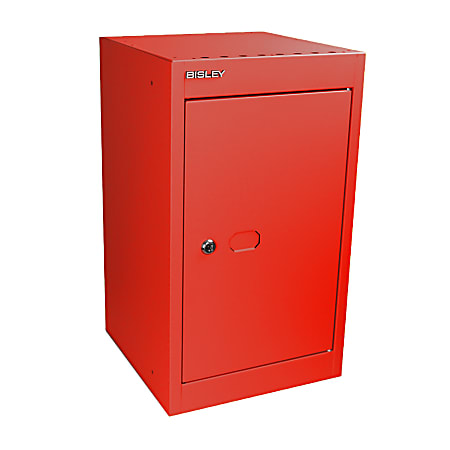 Bisley CLK Steel Cube Locker, 20"H x 12"W x 12"D, Red