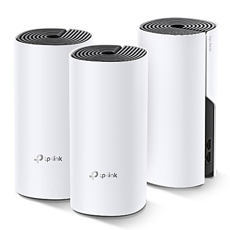 TP-Link&reg; Deco M4 AC1200 Whole Home Mesh Wi-Fi System, White, Pack Of 3