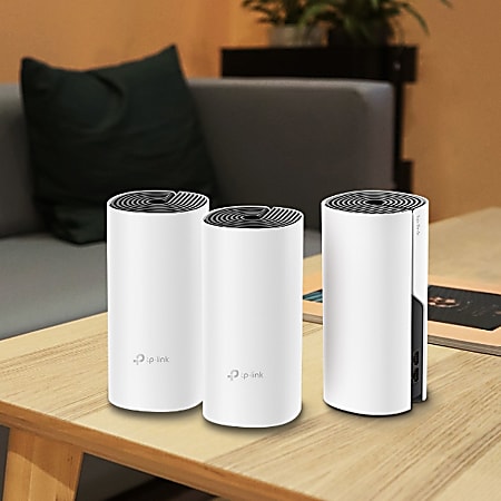 TP Link Deco M4 AC1200 Whole Home Mesh Wi Fi System White