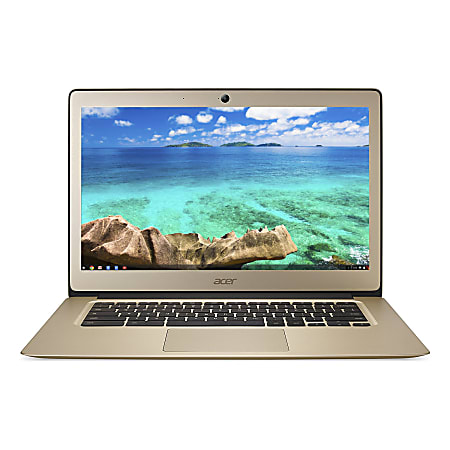 Acer® Refurbished Chromebook, 14" Screen, Intel® Celeron®, 4GB Memory, 32GB Flash, Chrome OS, NX.GJEAA.001