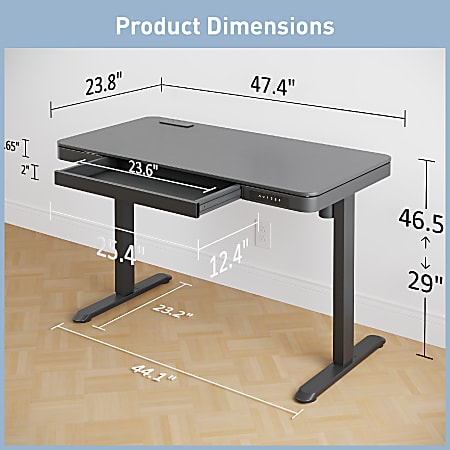 Realspace Desk Riser Black Realspace Standing Desk Riser With Keyboard ...