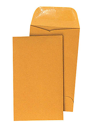Quality Park 5 Coin Envelopes Brown Kraft Box Of 500 - Office Depot