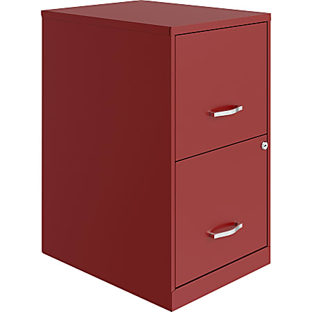 LYS NuSparc 18"D 2 Drawer Lateral File Cabinet, Red