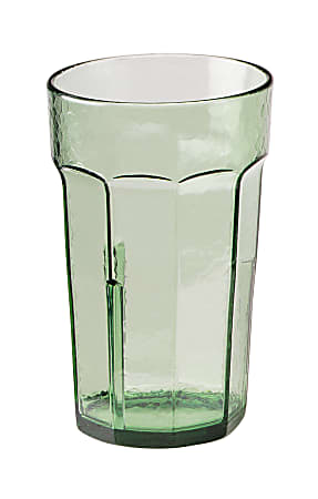 Cambro Laguna Styrene Tumblers, 8 Oz, Spanish Green, Pack Of 36 Tumblers