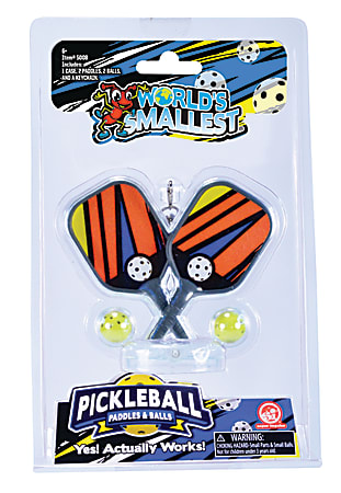 Super Impulse World's Smallest Pickleball, Multicolor