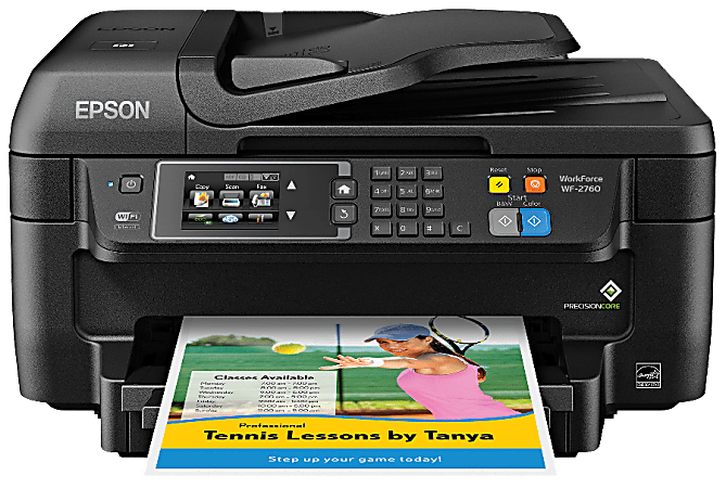 Epson® WorkForce® WF-2760 Wireless Color Inkjet All-In-One Printer