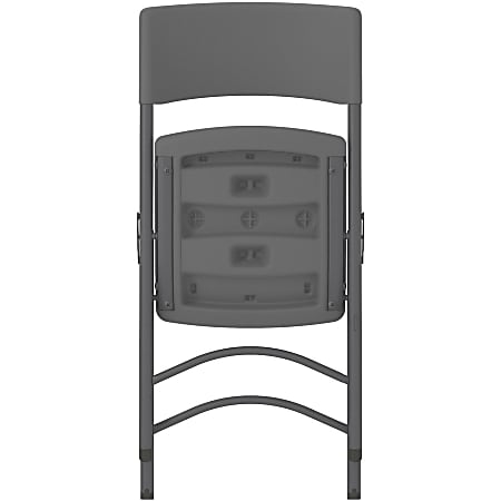 Cosco Zown Classic Commercial Resin Folding Chair - Gray Seat - Gray Back - Gray Steel, High Density Resin, High-density Polyethylene (HDPE) Frame - Four-legged Base - 1 Each Cosco Zown Classic Commercial Resin Folding Chair - Gray Seat - Gray Back - Gray Steel, High Density Resin, High-density Polyethylene (HDPE) Frame - Four-legged Base - 1 Each