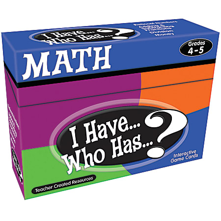 Teacher Created Resources I Have Who Has Math
