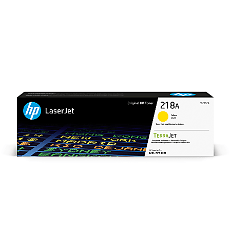 HP 218A Yellow Standard Yield Original LaserJet Toner Cartridge