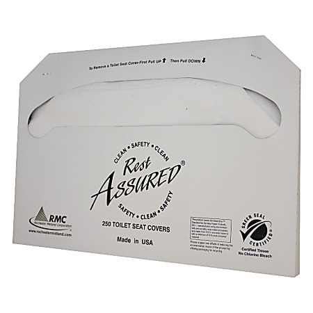 Impact Rest Assured Toilet Seat Covers, 100% Recycled, White, 20 packs of 250 Covers