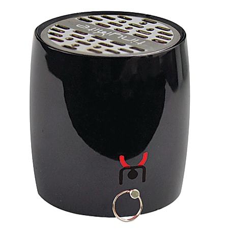 tinyMite™ M80 Mini Bluetooth® Wireless Speaker and Hands-Free Speakerphone, 4.45"H x 2.72"W x 2.72"D, Black