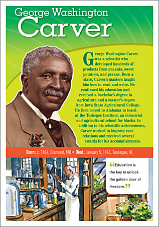 Scholastic POP! Chart, Notable African Americans: Carver