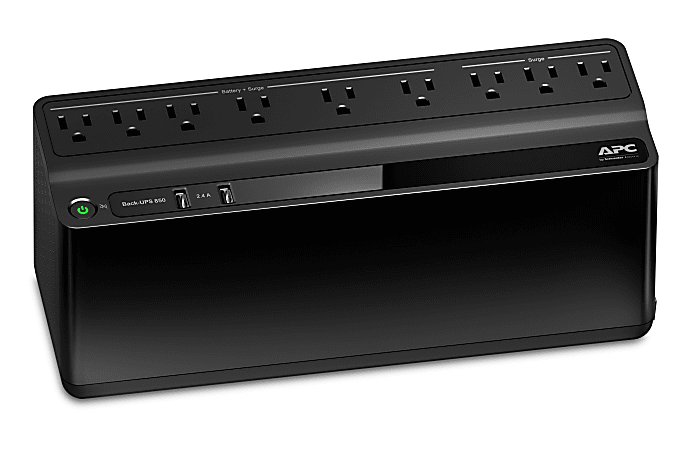 APC Back-UPS BE850M2 Battery Backup, 9 Outlet, 850VA/450W