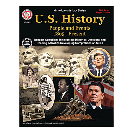 Mark Twain Media U.S. History: People And Events, 1865 - Present, Grades 6-12