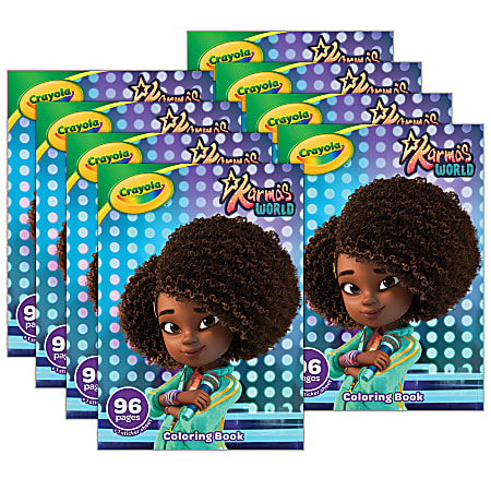 Crayola Coloring Books, Karma's World, Bundle Of 8 Books