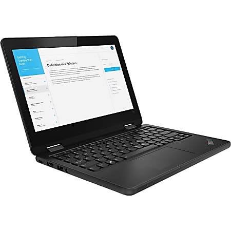 Lenovo ThinkPad Yoga 11e 6th Gen 20SES0M800 11.6" Touchscreen 2 in 1 Notebook - HD - 1366 x 768 - Intel Core M 8th Gen i5-8200Y Dual-core 1.30 GHz - 8 GB RAM - 128 GB SSD - Glossy Black - Windows 10 Pro - Intel UHD Graphics 615