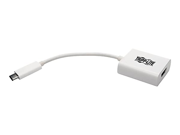 Tripp Lite USB C to HDMI Video Adapter Converter 4Kx2K M/F, USB-C to HDMI, USB Type-C to HDMI, USB Type C to HDMI 6in - External video adapter - USB-C 3.1 - HDMI - white