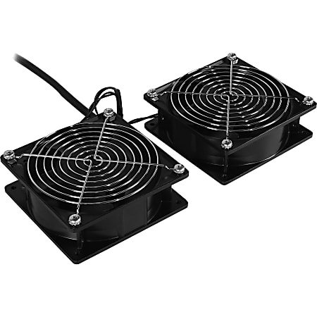 CyberPower CRA12002 Fan kit Rack Accessories - Wall mount roof fan kit, 2x 208/240Vac cooling fans; 160 CFM, 2 year warranty