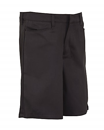 Royal Park Men's Uniform, Flat-Front Shorts, Size 38, Black