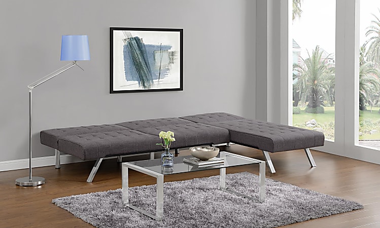 Dhp emily futon shop modern chaise lounger