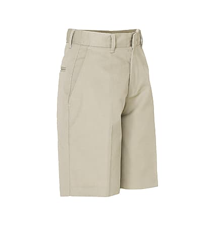 Royal Park Men's Uniform, Flat-Front Shorts, Size 33, Khaki