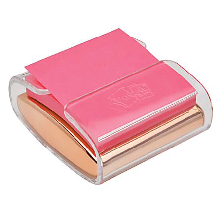 Post-it® Pop-Up Note Dispenser, Rose Gold
