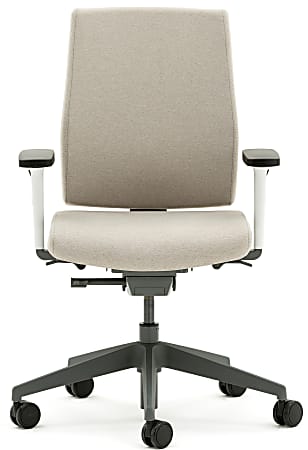 Allermuir Freeflex Ergonomic High-Back Task Chair, Light Gray/Pebble/Gray