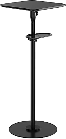 Mount-It! Dual Use Projector Stand, 3”H x 12-1/2”W x 27”D, Black